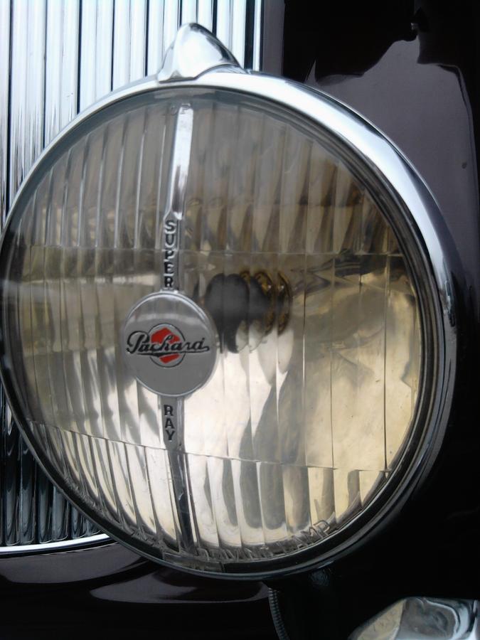 Packard Limo Headlight Photograph by Tim Donovan