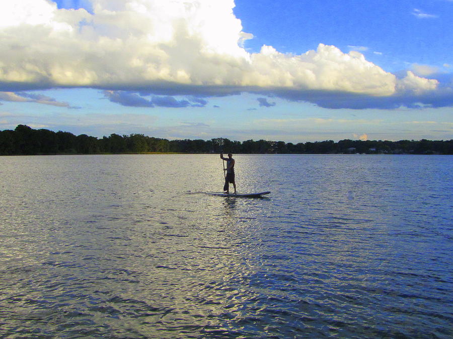 Paddleboarding Photograph by RobLew Photography