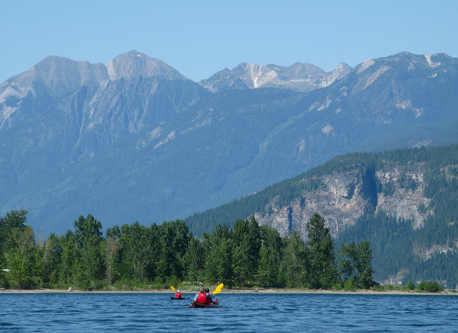 Paddling in the Kootenays Photograph by Cathie Douglas
