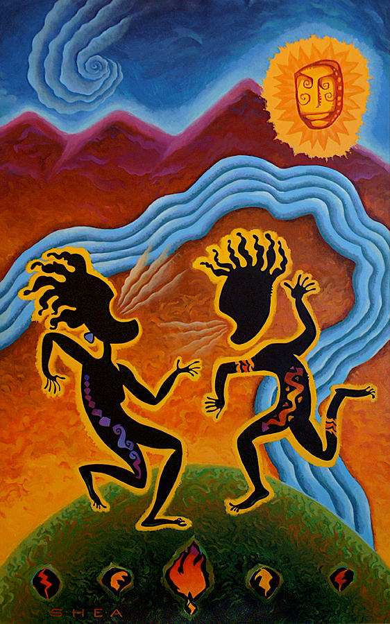 Dancing Painting - Paean To Gaia by Shawn Shea