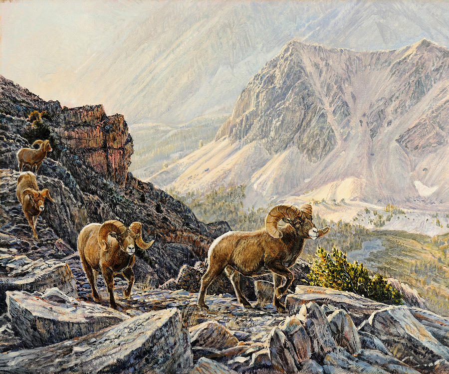 Mountain Painting - Pahsimeroi Dawn by Steve Spencer