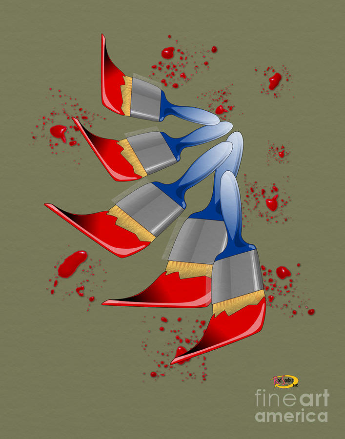 Paint Brushes Digital Art by Rod Seeley Fine Art America