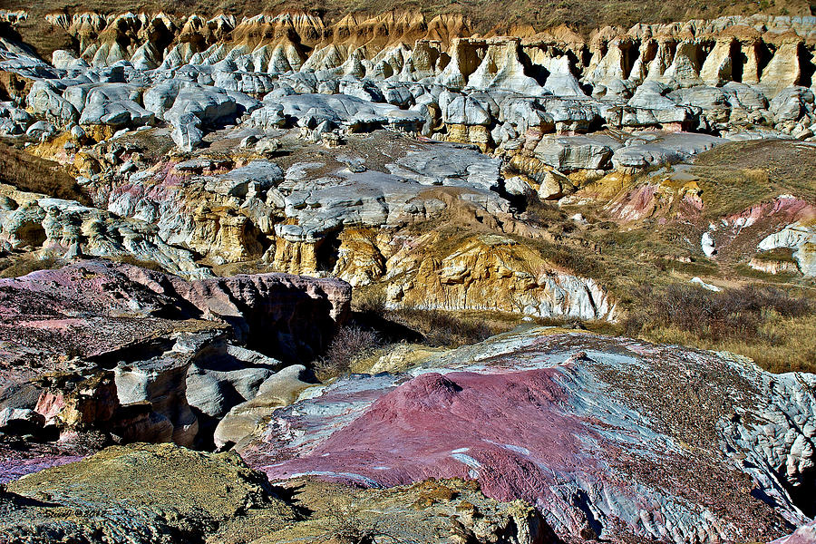 Paint Mines Colors Photograph by Stephen Johnson
