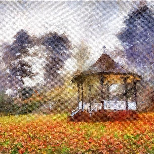 Tree Photograph - Painted Bandstand
#painting #bandstand by Alex Martin
