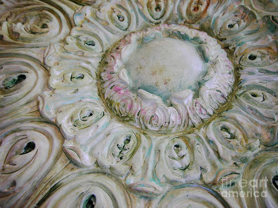 Painted Ceiling Medallion  Painting by Lizi Beard-Ward