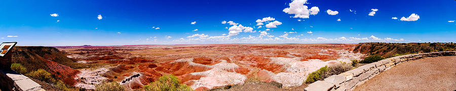 Nature Photograph - Painted Desert Wide Panorama by David Waldo