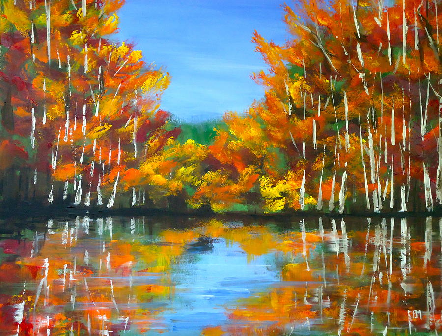 Fall Painting - Painted Lake by Pete Maier