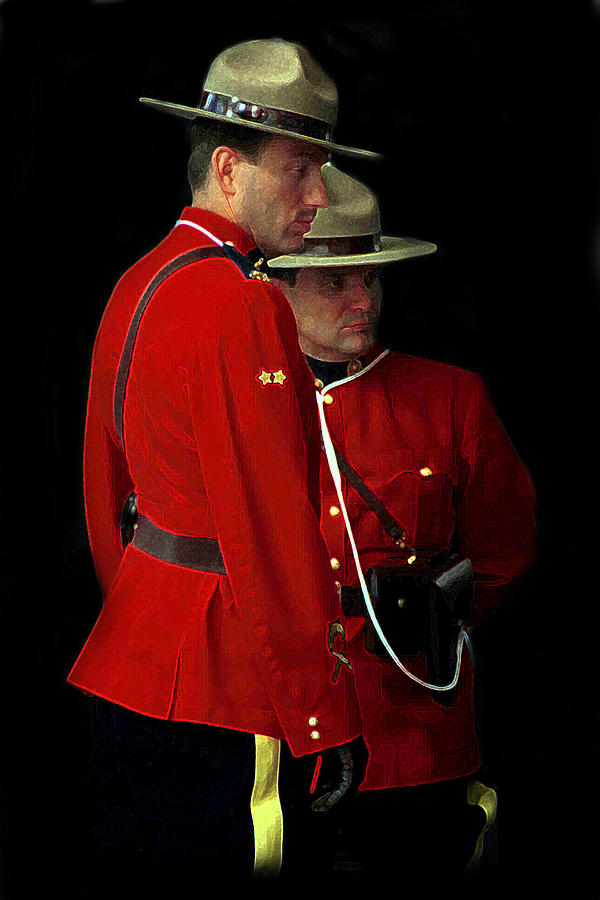 R.c.m.p. Photograph - Painted Mounties by Andrew Fare