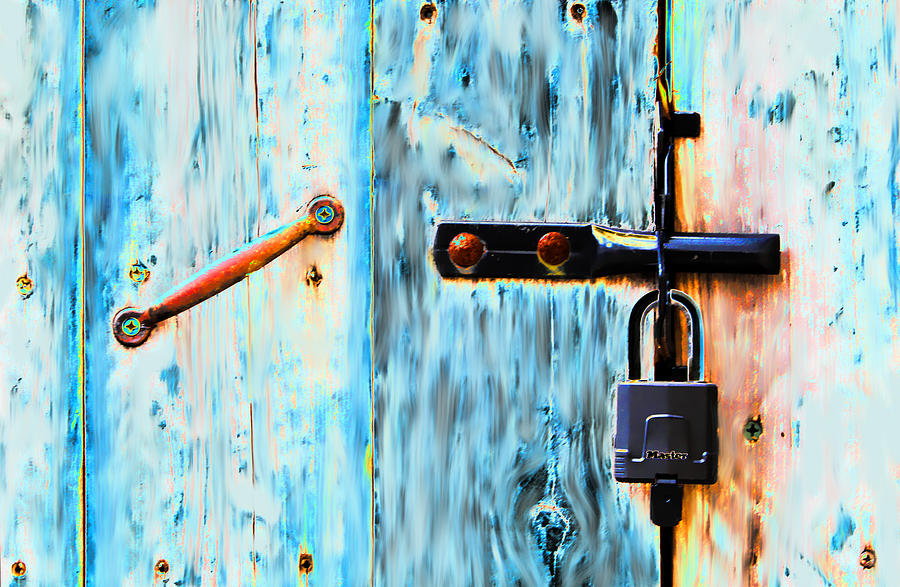 Painted Padlock Photograph by Linda Phelps Fine Art America