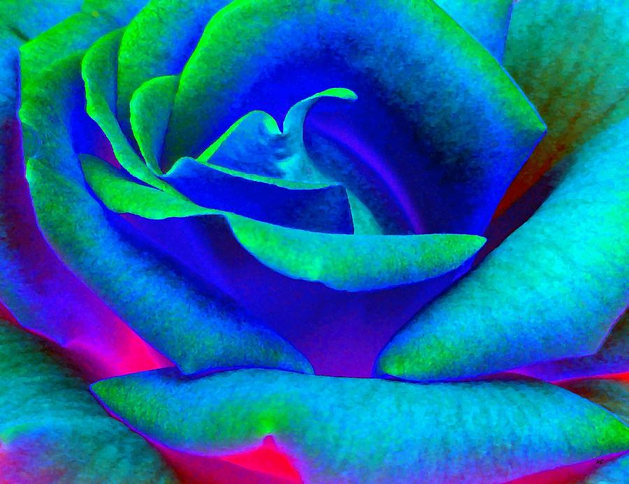 Painted Rose 2 Digital Art by Will Borden