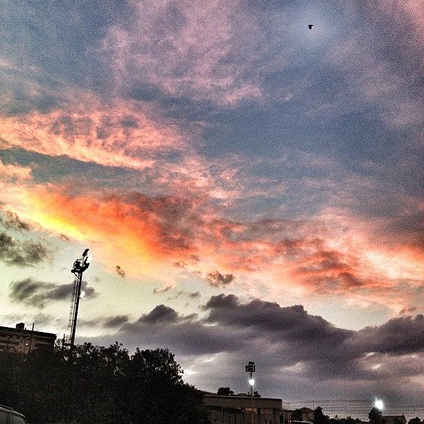 Follow Photograph - Painted Sky. #cagliari #sardegna by Luca Ferretti