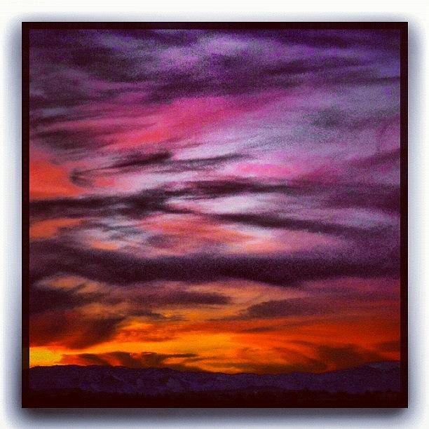 Clouds Photograph - Painterly Sunset by Paul Cutright