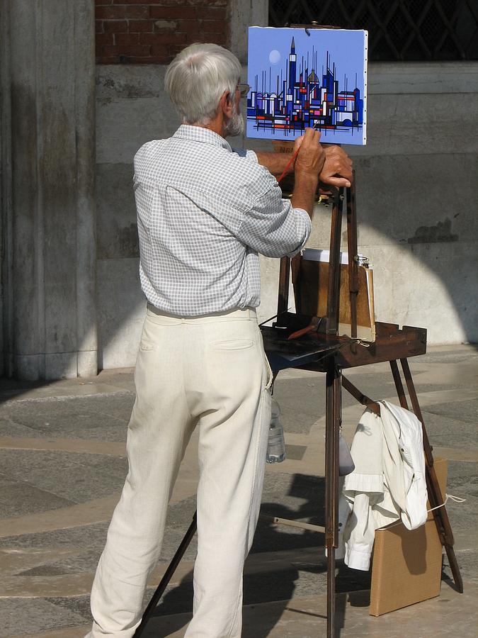 Painting Venice Photograph by Lin Grosvenor