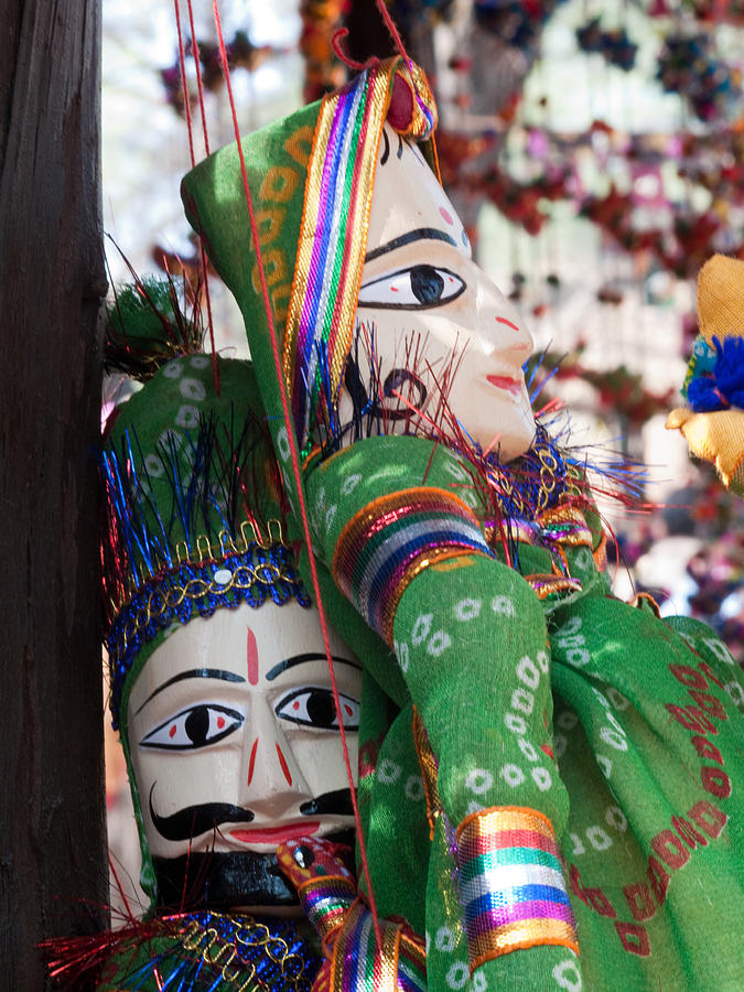 Pair of large puppets at the Surajkund Mela Photograph by Ashish Agarwal