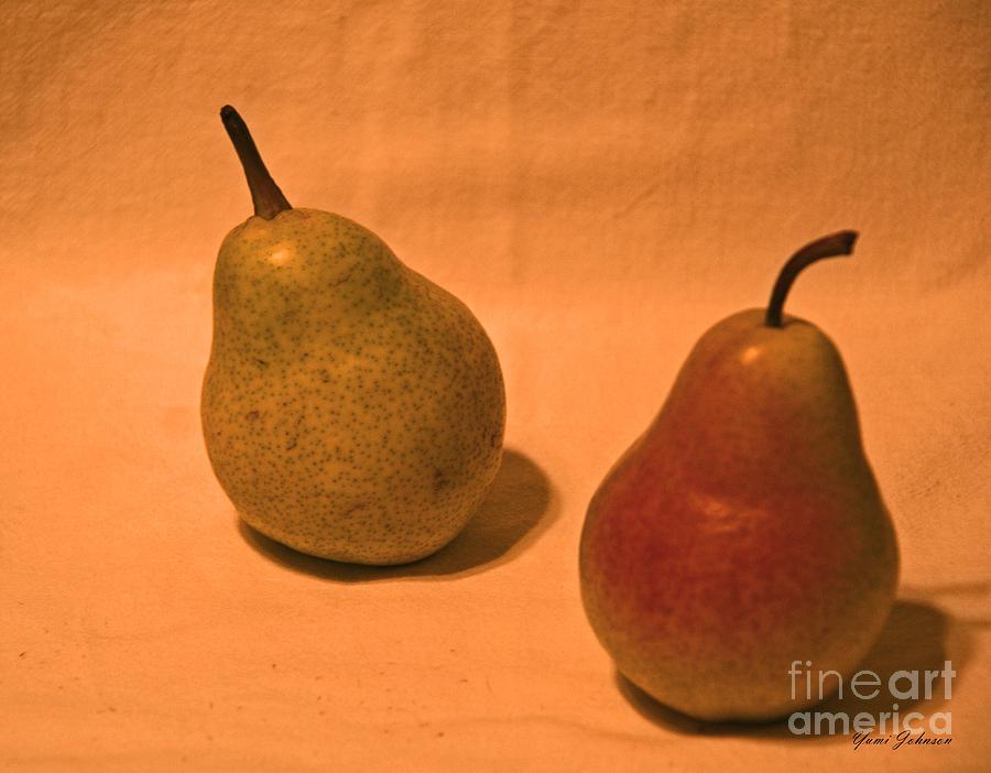 Pair of Pears Photograph by Yumi Johnson