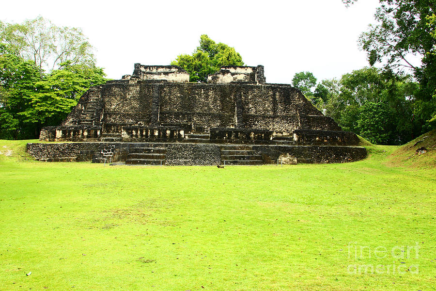 Mayan Ruins Photograph - Palacial Remains by Kathy McClure