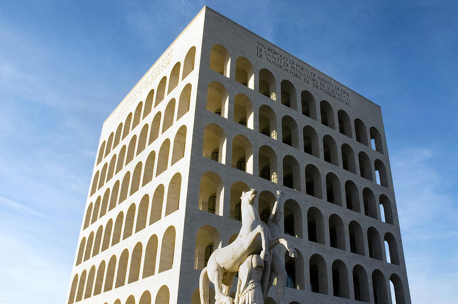 Palazzo della civilta' romana Photograph by Fabrizio Troiani - Fine Art ...