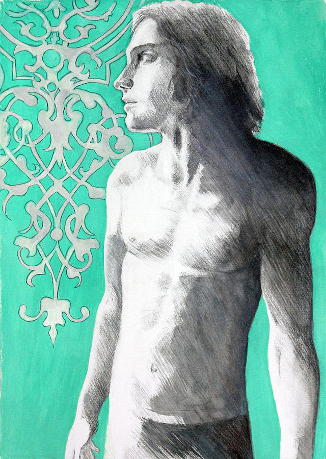 Oscar Wilde Painting - A Boy Named Dorian by Rene Capone Oscar Wilde Painting - A Boy Named Dorian by Rene Capone