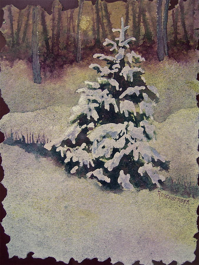 Pale Winter Sunlight Painting by Carolyn Rosenberger
