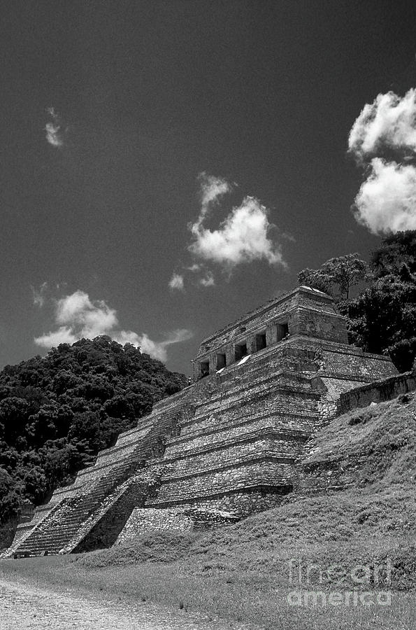 PALENQUE TEMPLE Chiapas Mexico Photograph by John  Mitchell