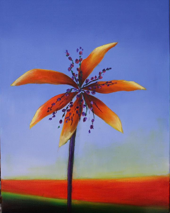 Palm Tree Series 12 Painting by Karin Eisermann