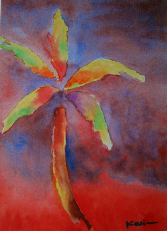 Palm Tree Series 15 Painting by Karin Eisermann