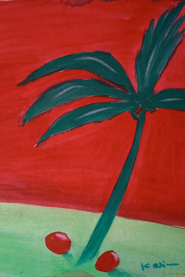 Palm Tree Series 5 Painting by Karin Eisermann