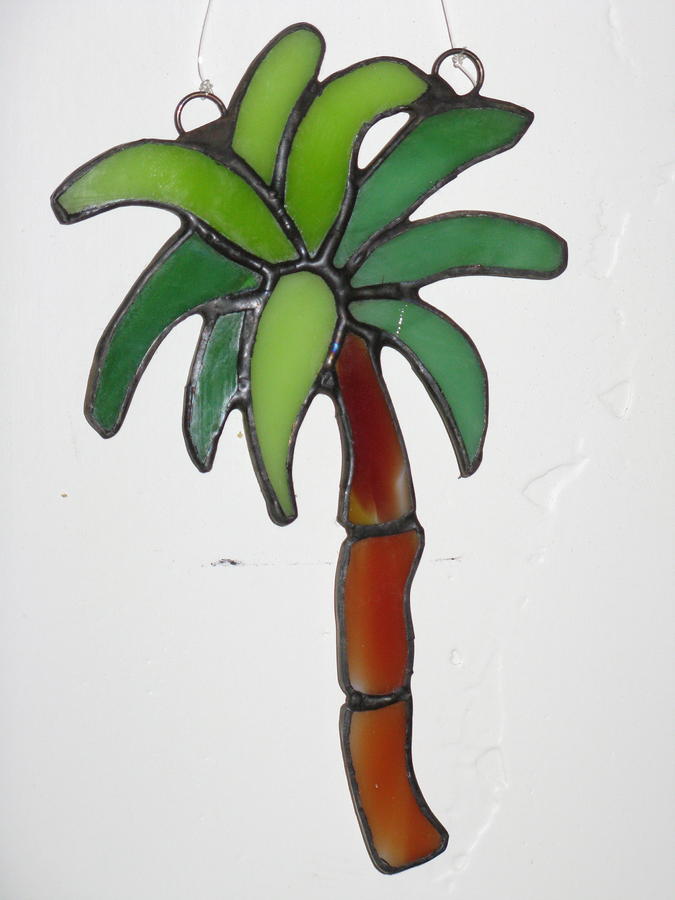 Palm Tree suncatcher Glass Art by Shelly Reid | Fine Art America