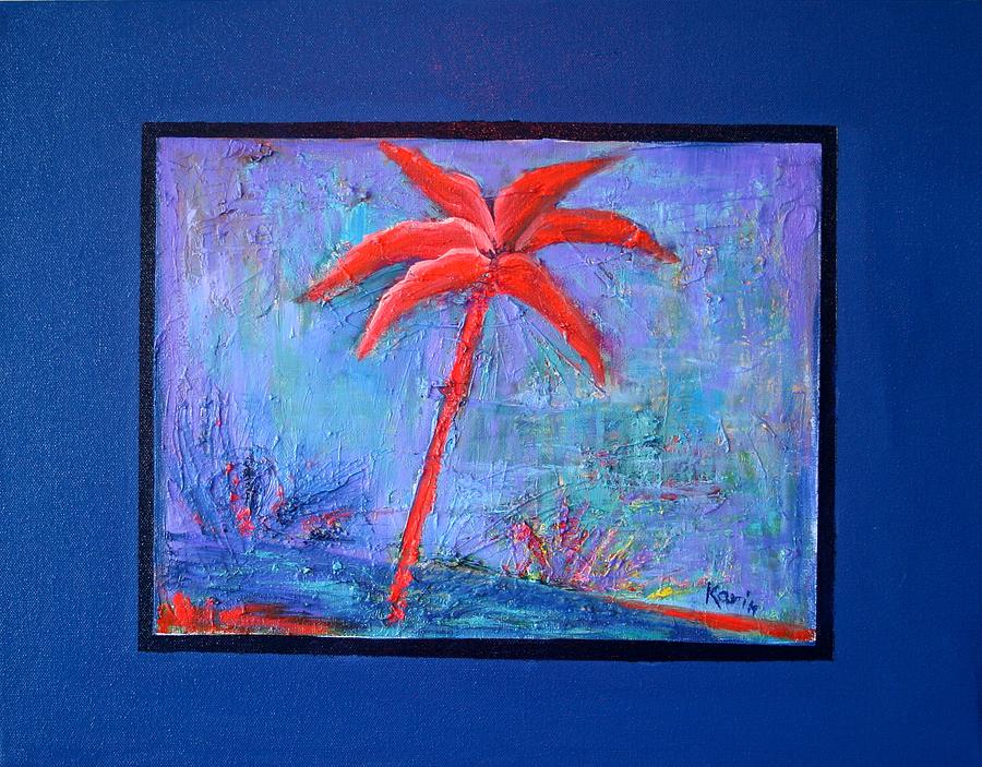 Palm TreeSeries 13 Painting by Karin Eisermann