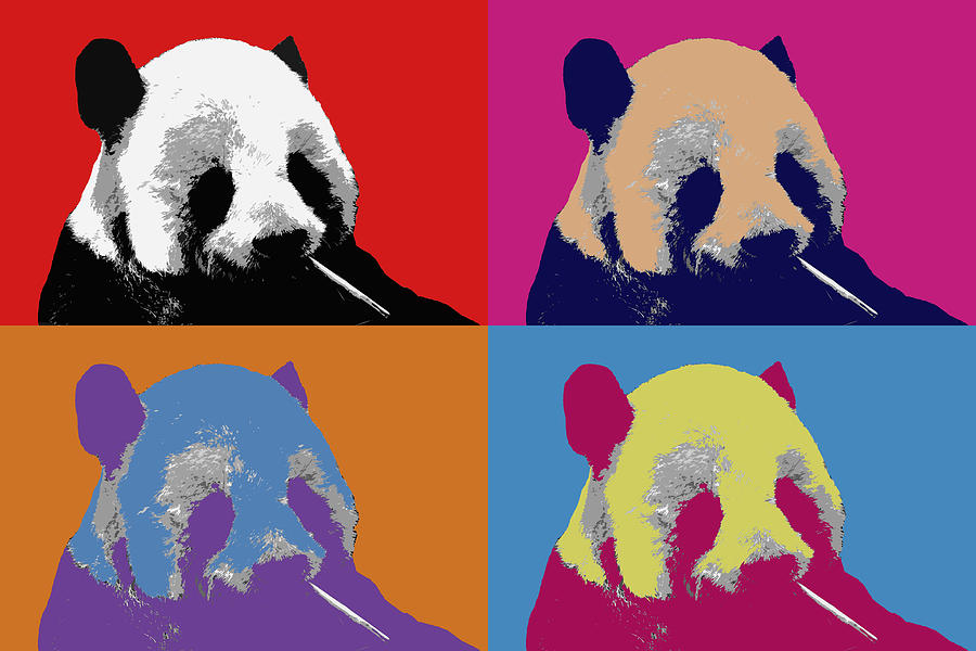 Panda Pop Art Photograph by Lou Ford
