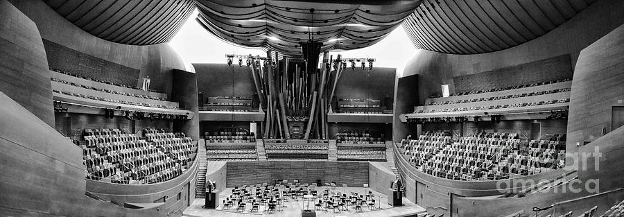 Pano BW Concert Hall Photograph by Chuck Kuhn