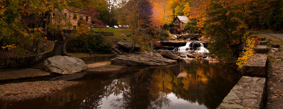 Panorama  Glade Creek Mill Photograph by Randall Branham