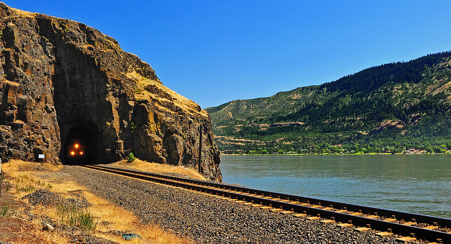 Panoramic railway Photograph by Jim Boardman