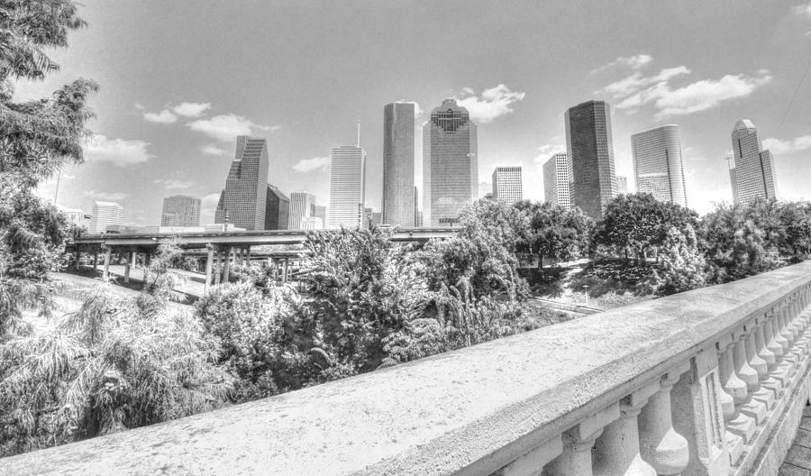 Panoramic shot of Downtown Houston Photograph by David Morefield