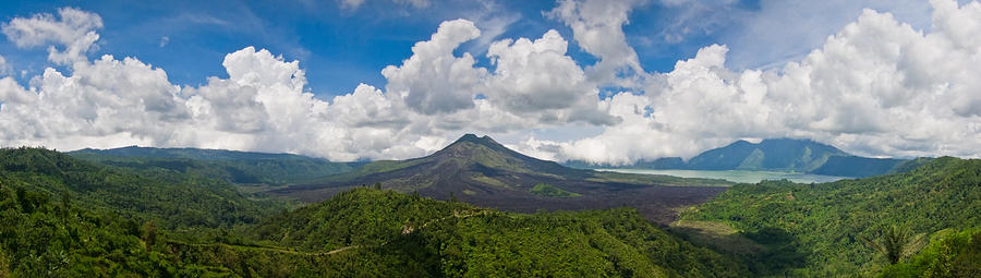 Panoramic view of a volcano mountain  Photograph by U Schade