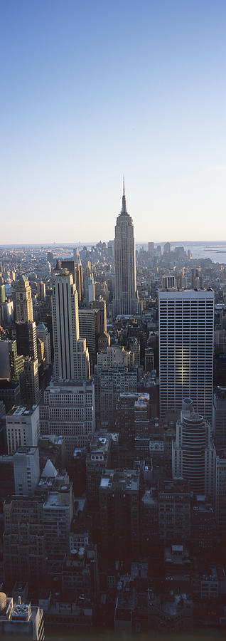 Architecture Photograph - Panoramic View Of Empire State Building by Axiom Photographic