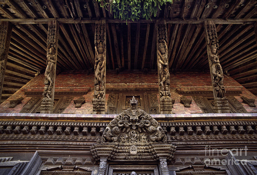 Panote Temple Struts - Nepal Photograph by Craig Lovell
