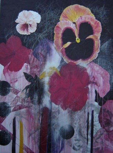 Pansies. Painting by Cima Azimi