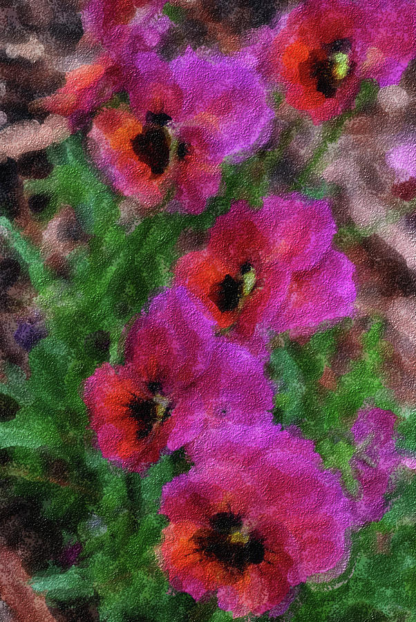 Pansies Painting Painting by Don Wright