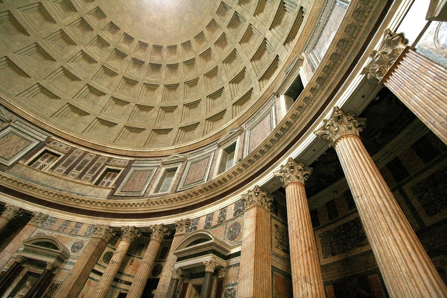 Pantheon Rotunda Columns Photograph by Vicki Hone Smith