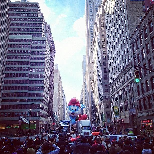 New York City Photograph - Papa Smurf! #nyc #macysparade I Hope by John De Guzman