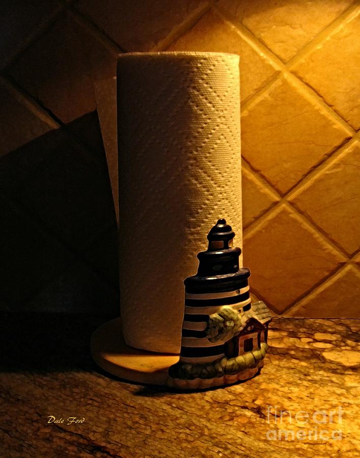 Counter Digital Art - Paper Towel Holder by Dale   Ford