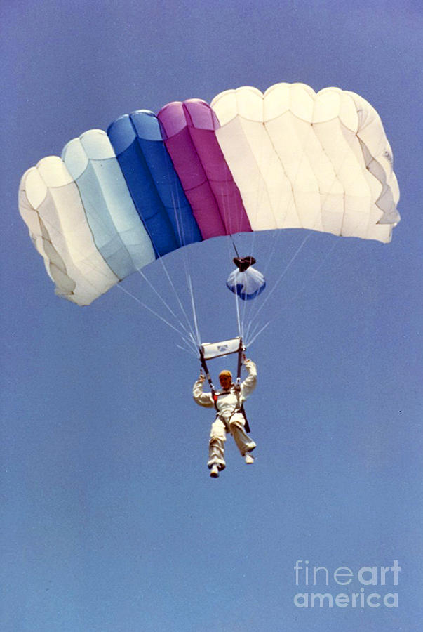 Parachuter Photograph by Randy Harris