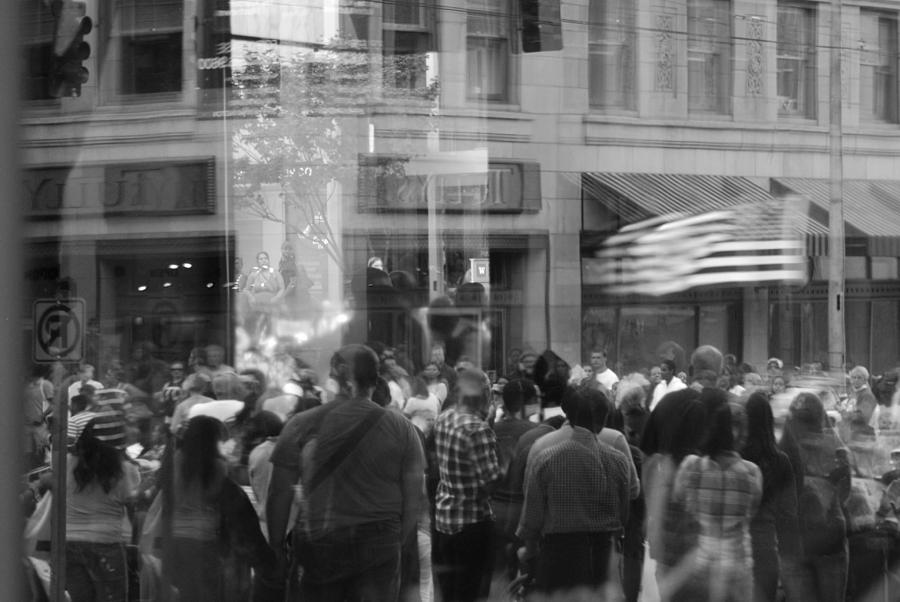 Parade Crowd Reflected Photograph by Eric Tressler