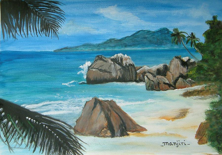 Paradise Island Painting by Manjiri Kanvinde