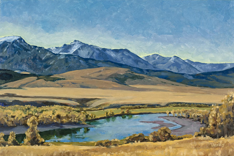 Paradise Valley Painting by Les Herman