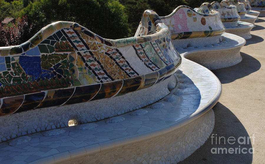 Barcelona Photograph - Parc Guell Spain by Bob Christopher