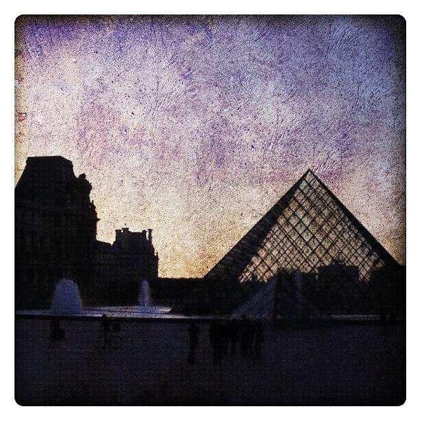 9 Photograph - Paris 2010 Series #9 Sunset At Louvre by Michael Krajnak