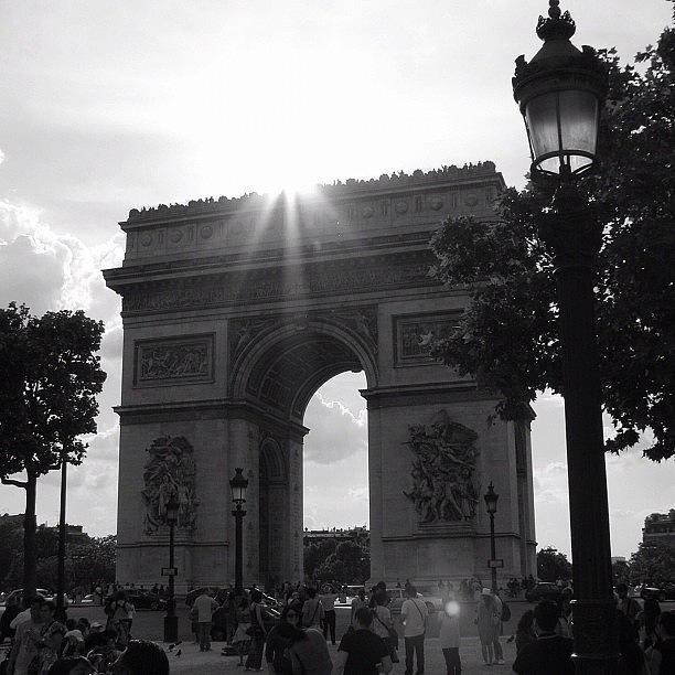 Paris Photograph - #paris #arc #de #triomphe #champs by Robin Boer