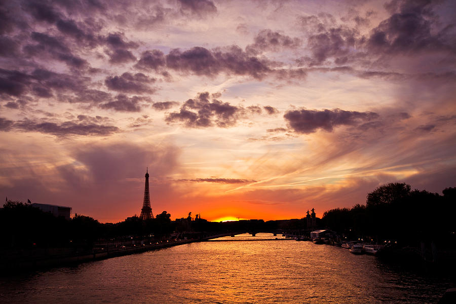 Paris at dusk Photograph by Mircea Costina Photography